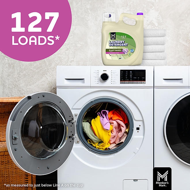 Member's Mark Plant Based Liquid Laundry Detergent, Lavender, 127 loads, 196 fl. oz. - Image 4