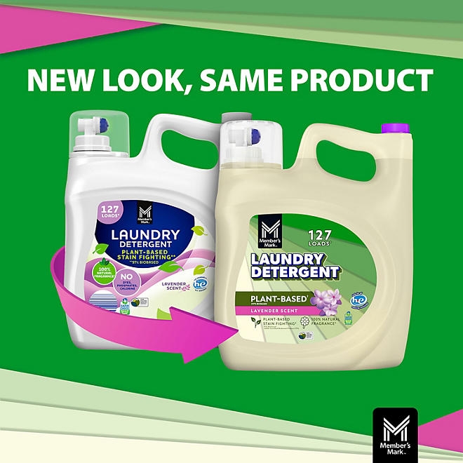 Member's Mark Plant Based Liquid Laundry Detergent, Lavender, 127 loads, 196 fl. oz. - Image 6