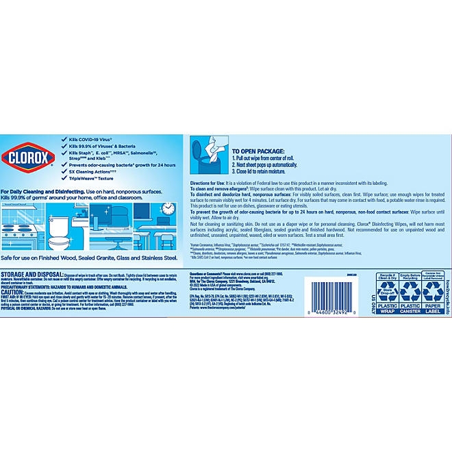 Clorox Disinfecting Cleaning Wipes, Variety Pack, 5 ct., 425 wipes - Image 3