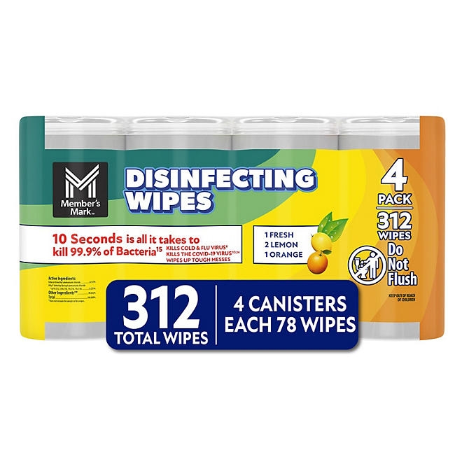 Member's Mark Disinfecting Wipes, Variety Pack, 4 pk., 312 ct. - Image 8