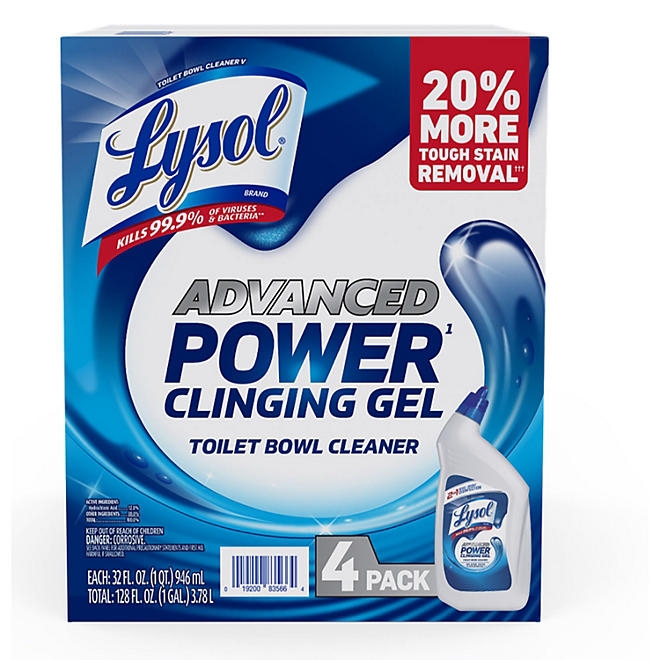 Lysol Advanced Toilet Bowl Gel Cleaner 32 fl. oz., 4 pk. - Image 2