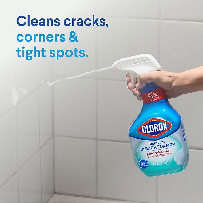 Clorox Bathroom Bleach Foamer, Ocean Mist, 3 ct., 90 fl. oz. - Image 10