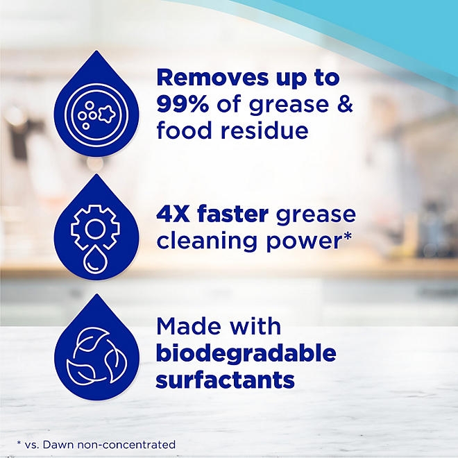 Dawn EZ-Squeeze Platinum Liquid Dish Soap, Fresh Rain Scent, 4 pk., 97.2 fl. oz. - Image 5