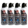 Falcon Dust-Off Compressed Gas Duster, 10oz., 4 Pack