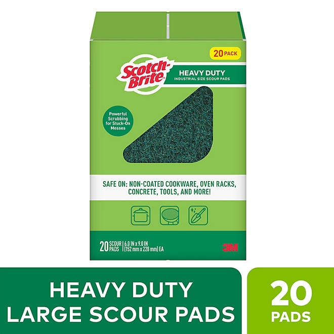 Scotch-Brite Heavy Duty Industrial Sized Scour Pads 20ct. - Image 3