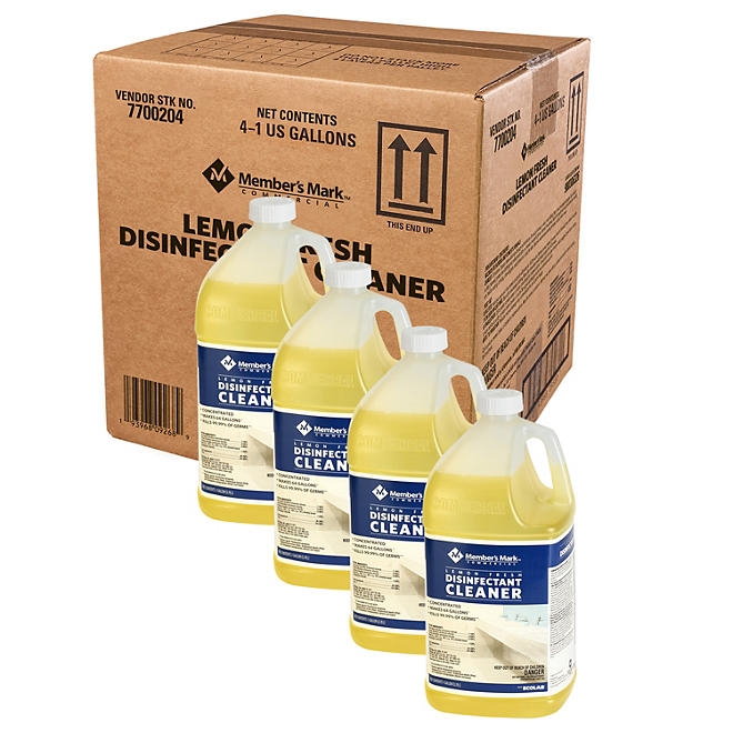 Member's Mark Commercial Lemon Fresh Disinfectant Cleaner, 1 gal., Choose Pack Size - Image 6