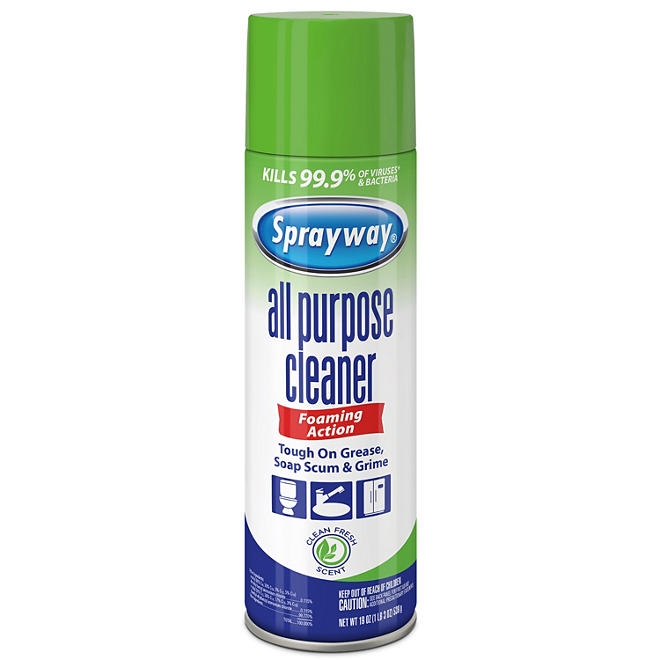 Sprayway All-Purpose Disinfectant Cleaner, 19 oz. cans, Choose Pack Size - Image 5