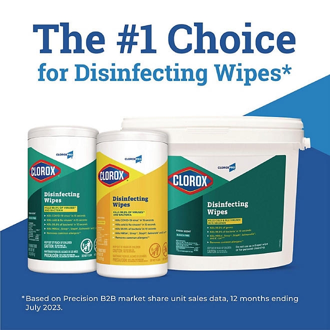 Clorox Disinfecting Wipes Refills, Fresh Scent (700 wipes/pk., 2 pk.) - Image 6