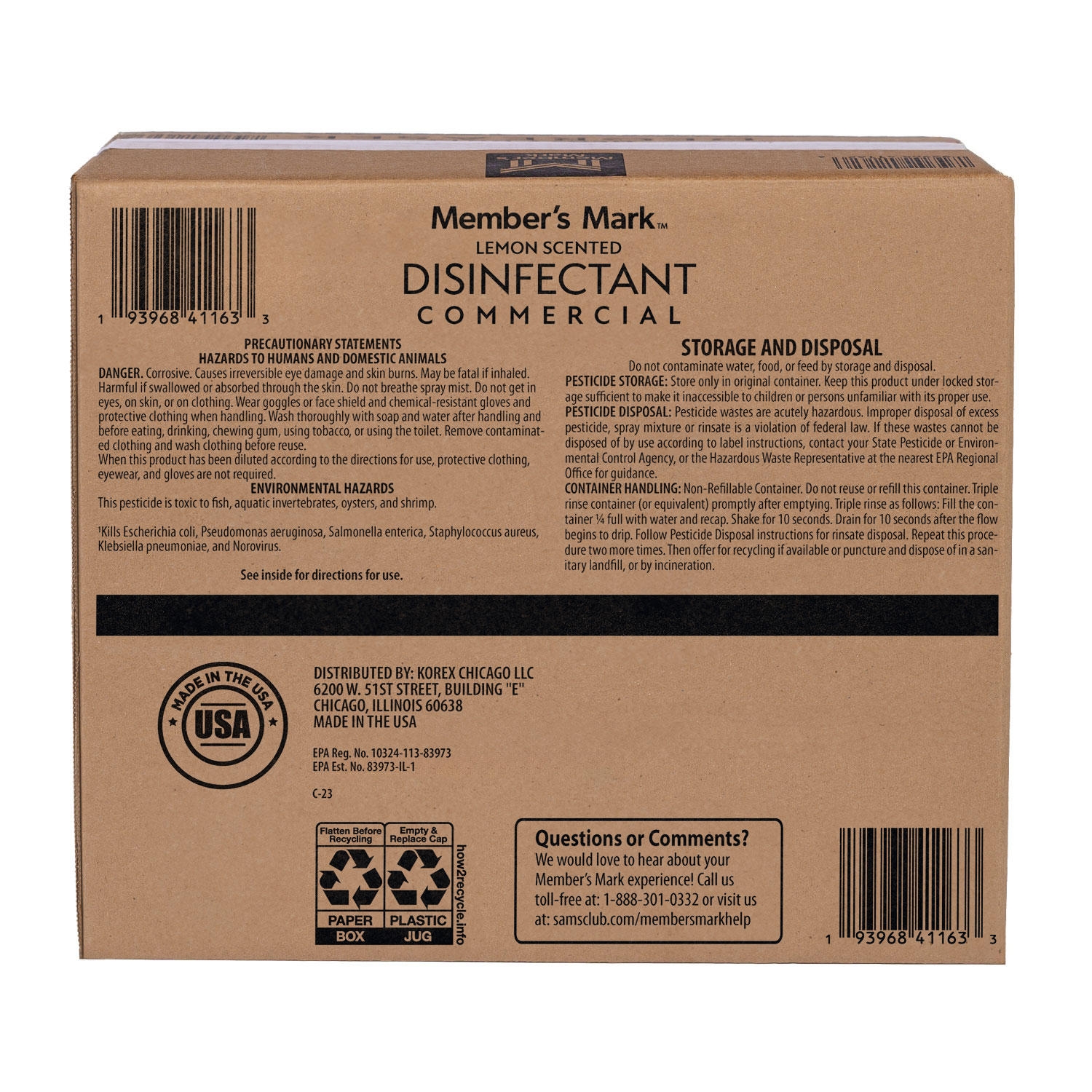 Member's Mark Commercial Disinfectant, Lemon Scent, 1 gal., Choose Pack Size - Image 3