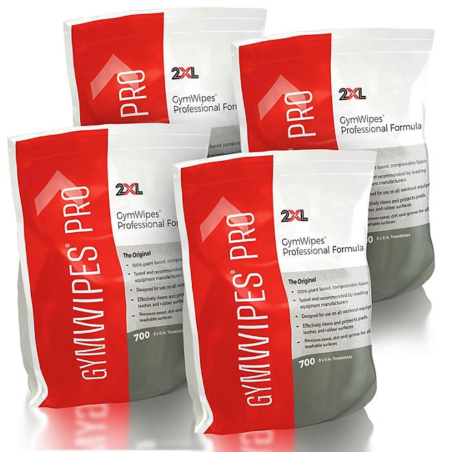 2XL Professional Gym Wipes, Unscented (700 wipes/pk., 4 pk.) - Image 2