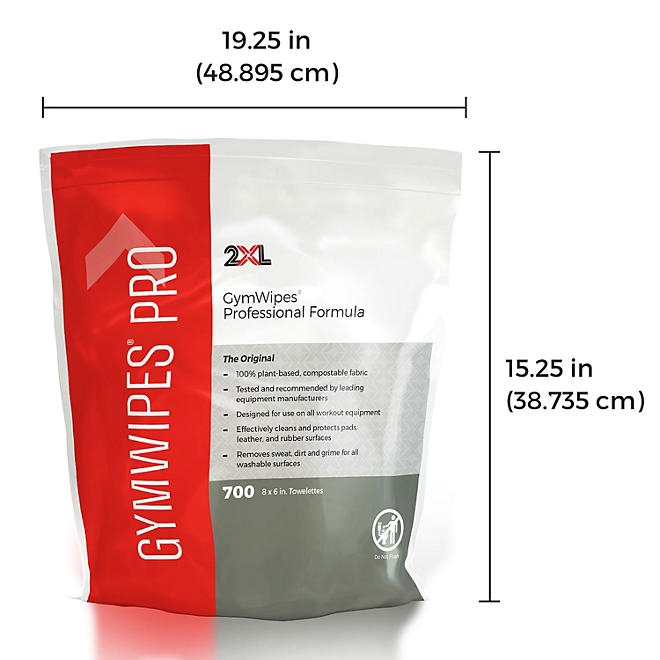 2XL Professional Gym Wipes, Unscented (700 wipes/pk., 4 pk.) - Image 5