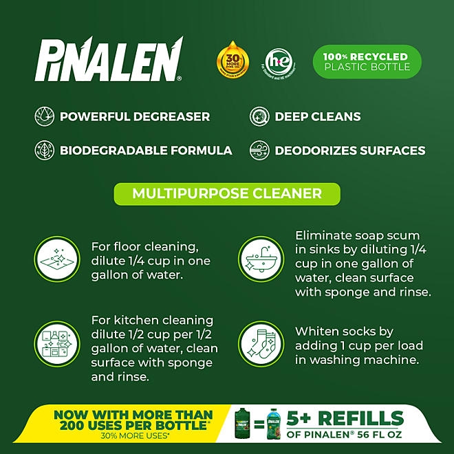Pinalen Multi-Surface Cleaner, Fresh Pine Scent, 304 fl. oz. - Image 6