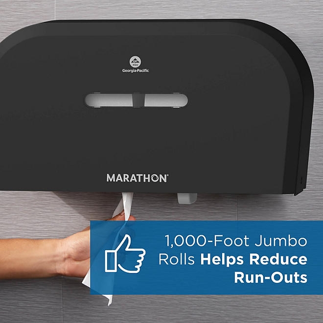 Marathon Jumbo Roll 2-Ply White Toilet Paper 6 rolls, 1000 ft./roll - Image 5