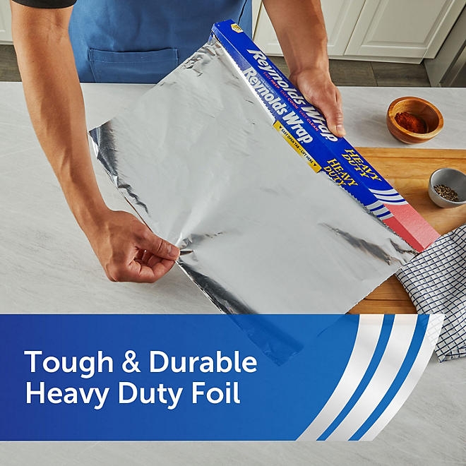 Reynolds Wrap Heavy Duty 18" Aluminum Foil, 300 sq. ft., 2 pk. - Image 5