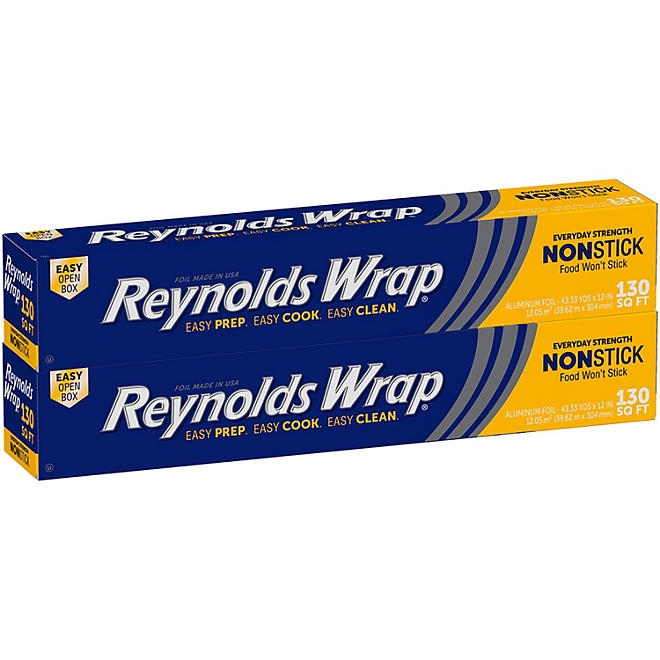 Reynolds Wrap Non-Stick 12" Aluminum Foil 130 sq. ft., 2 pk. - Image 2