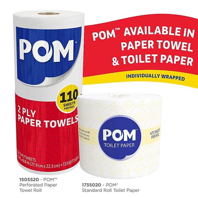 POM 2-Ply Toilet Paper 45 rolls, 473 sheets/roll - Image 8