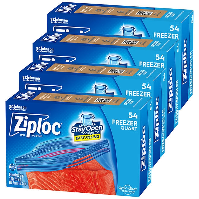 Ziploc Seal Top Quart Freezer Bags, 216 ct. - Image 3