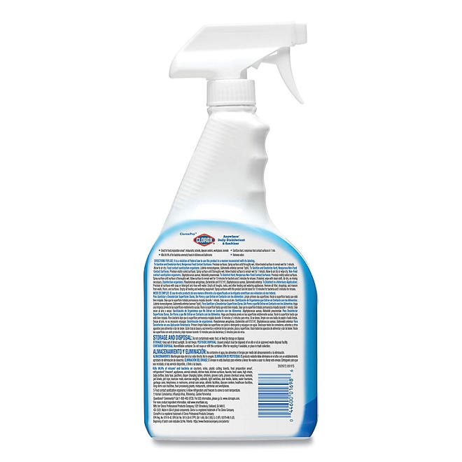 Clorox Anywhere Daily Disinfectant & Sanitizing Spray 32 fl. oz., 12 ct. - Image 7