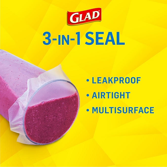 Glad Press'n Seal Plastic Food Wrap 140 sq. ft./roll, 2 rolls - Image 3