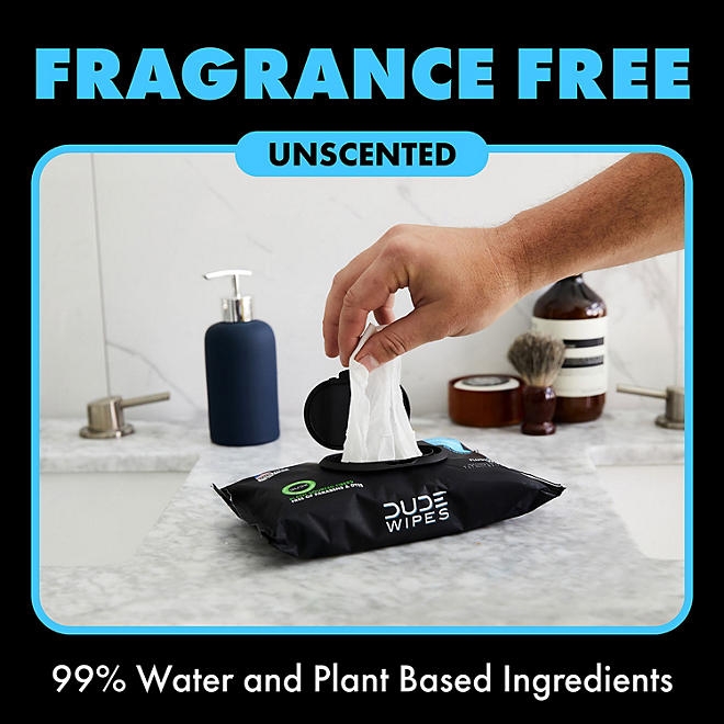 DUDE WIPES XL Flushable Wipes, Fragrance Free, 8 ct., 400 wipes - Image 8