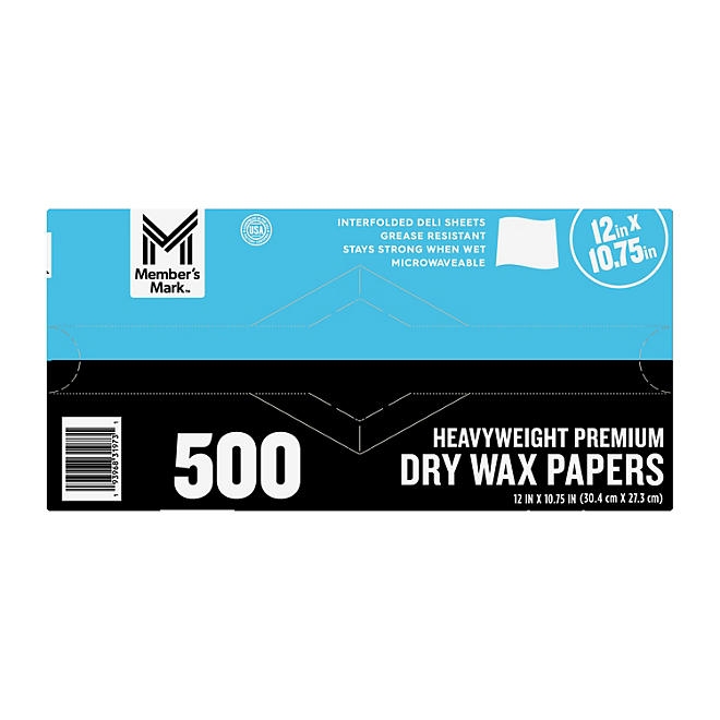Member's Mark Heavyweight Wax Papers 12" X 10.75", 500 ct. - Image 2