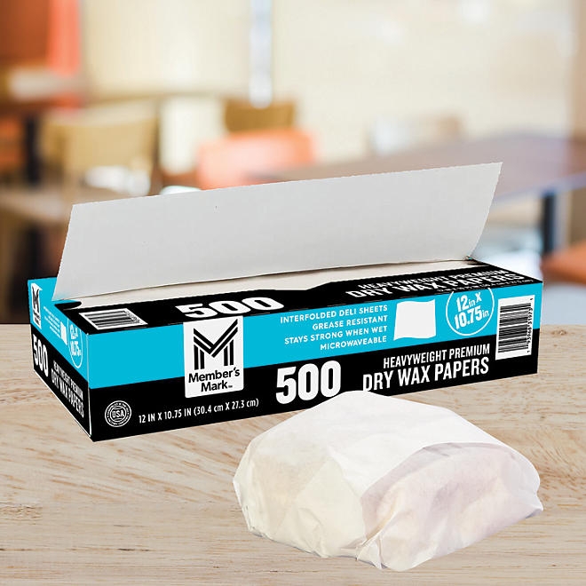 Member's Mark Heavyweight Wax Papers 12" X 10.75", 500 ct. - Image 4
