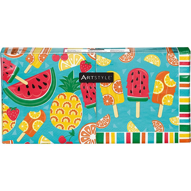 Artstyle Tasty Fruit Paper Plates and Napkins Tableware Kit, 285 ct - Image 10