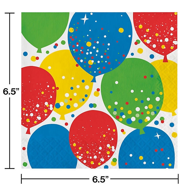 Artstyle Balloon Sparkles Birthday Paper Plates & Napkins Kit, 285 ct. - Image 4
