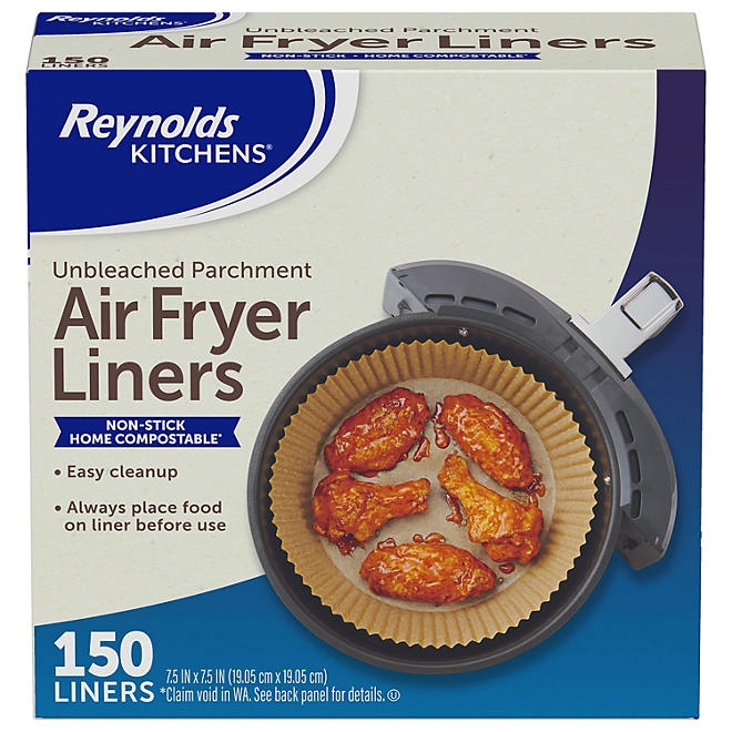 Reynolds Kitchens Unbleached Parchment Air Fryer Liners, 150 ct. - Image 2