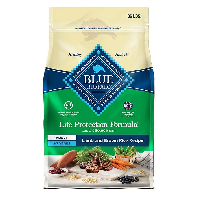 Blue Life Protection Formula Lamb & Rice, Adult Dry Dog Food, 36 lbs. - Image 2