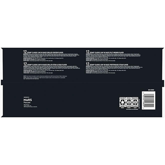 Cesar Classic Loaf in Sauce Wet Dog Food Variety Pack, 3.5 oz., 48 ct. - Image 3