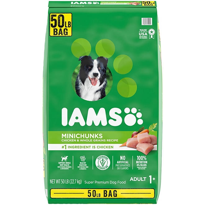 Iams ProActive Health, Chicken, Adult Minichunks Dry Dog Food, 50 lbs. - Image 2