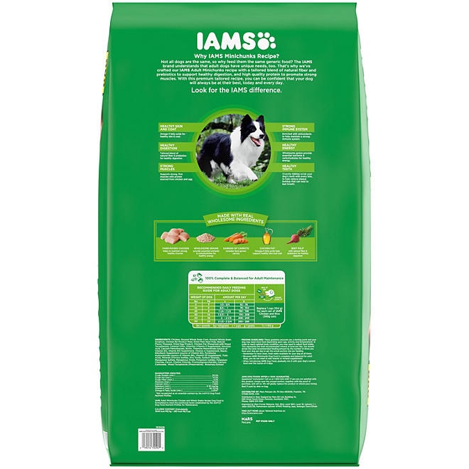 Iams ProActive Health, Chicken, Adult Minichunks Dry Dog Food, 50 lbs. - Image 4