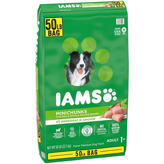 Iams ProActive Health, Chicken, Adult Minichunks Dry Dog Food, 50 lbs. - Image 5