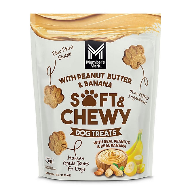 Member's Mark Peanut Butter & Banana Soft & Chewy Dog Treats, 3 lbs. - Image 2
