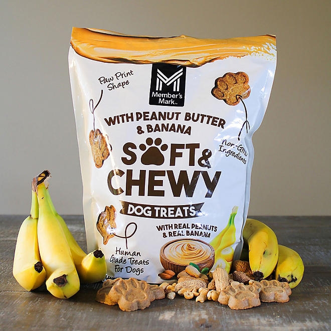 Member's Mark Peanut Butter & Banana Soft & Chewy Dog Treats, 3 lbs. - Image 9
