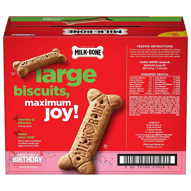 Milk-Bone Original Flavor, Large Crunchy Dog Treat Biscuits, 15 lbs. - Image 9