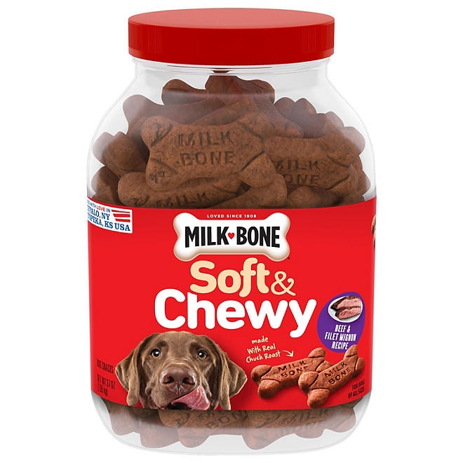 Milk-Bone, Beef & Filet Mignon Flavor, Soft & Chewy Dog Treats, 37 oz. - Image 2