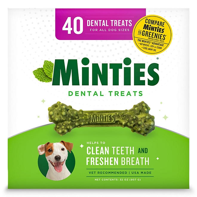 Minties Dental Dog Treats, 40 ct., 32 oz. - Image 2