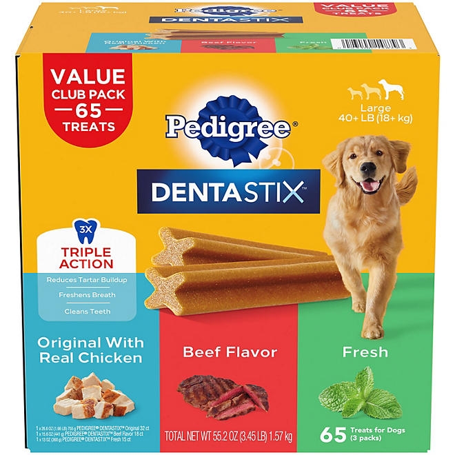 Pedigree DENTASTIX&trade, Variety Pack, Adult Large Breed Dental Treats, 65 ct. - Image 2
