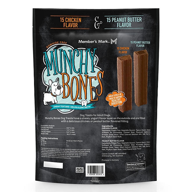 Member's Mark Munchy Bones Dog Treats for Adult Dogs, 30 ct. - Image 3