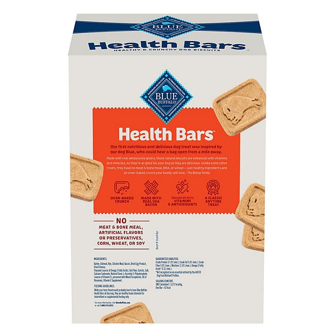 Blue Buffalo Health Bars Bacon, Egg, & Cheese Crunchy Dog Treats, 5 lbs. - Image 3