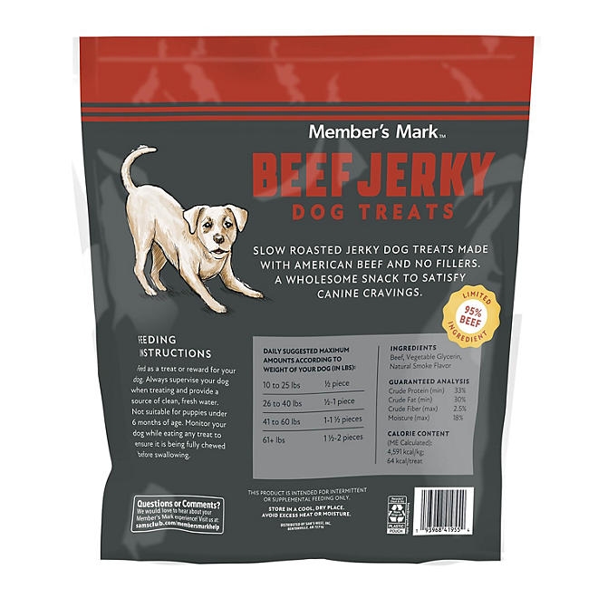 Member's Mark Beef Jerky Dog Treats, 48 oz. - Image 3