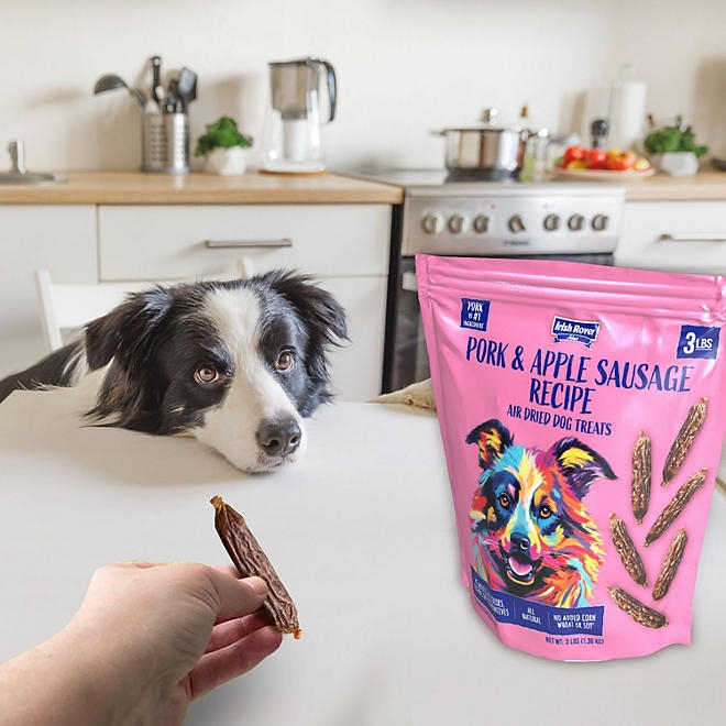 Irish Rover Pork and Apple Sausage Air Dried Dog Treats, 48 oz. - Image 5