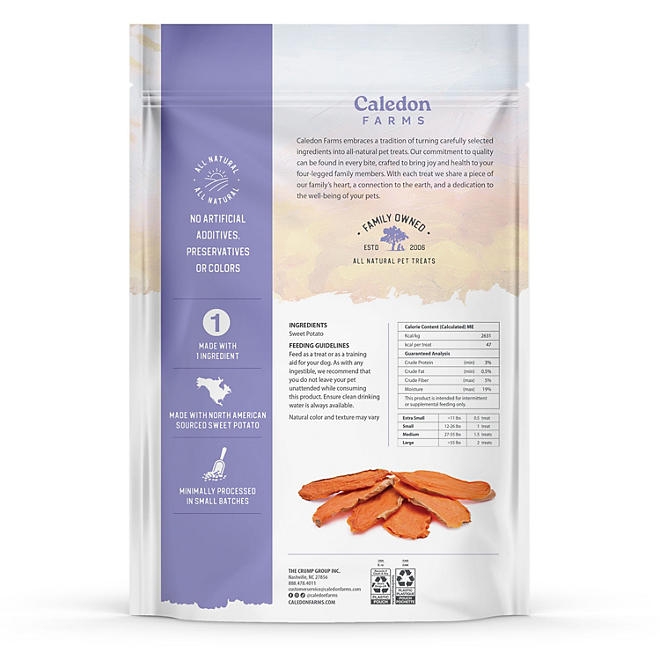 Caledon Farms Dog Treat Chews with Sweet Potato Flavor, 36 oz. - Image 4