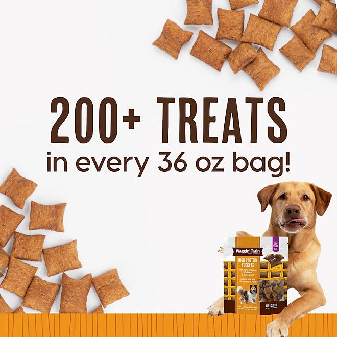 Waggin' Train, Chicken & Bone Broth, High Protein Pockets with Bone Marrow, 36 oz. - Image 6