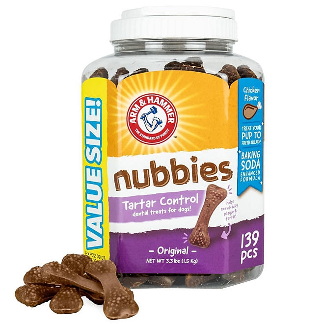 Arm & Hammer, Chicken Flavored Nubbies Dental Treats for Dogs, 139 ct. - Image 2