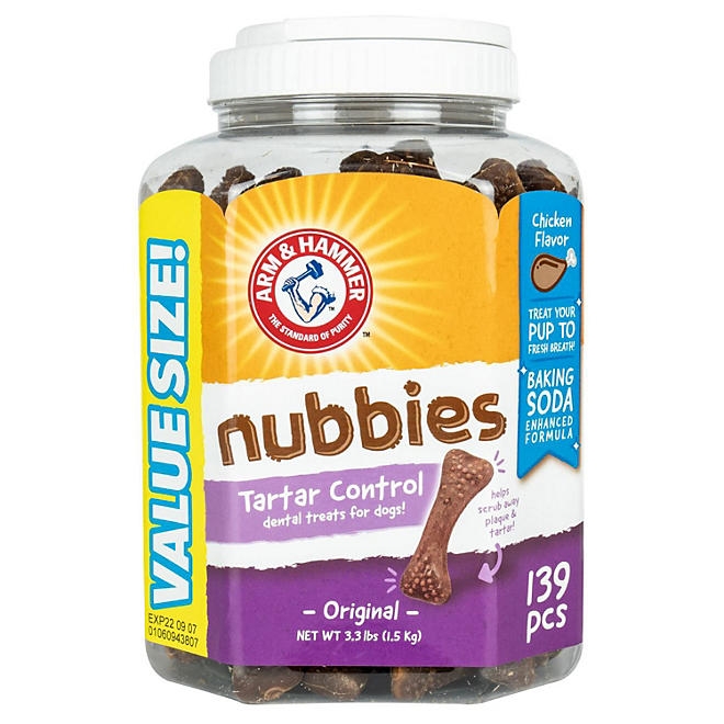 Arm & Hammer, Chicken Flavored Nubbies Dental Treats for Dogs, 139 ct. - Image 3