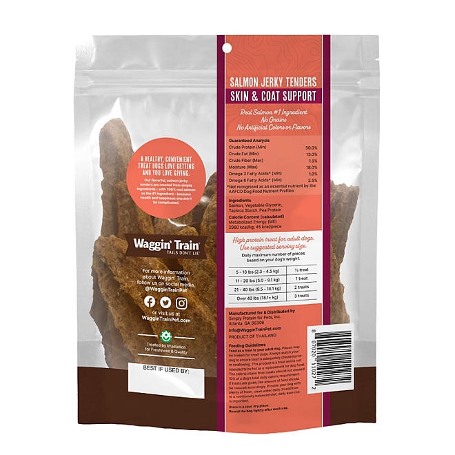 Waggin' Train, Salmon Jerky Tenders for Skin & Coat Support, 36 oz. - Image 3