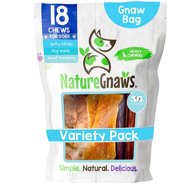 Nature Gnaws Dog Chews, Variety Pack, 19.2 oz., 18 ct. - Image 2
